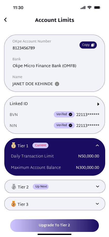 Account Limits