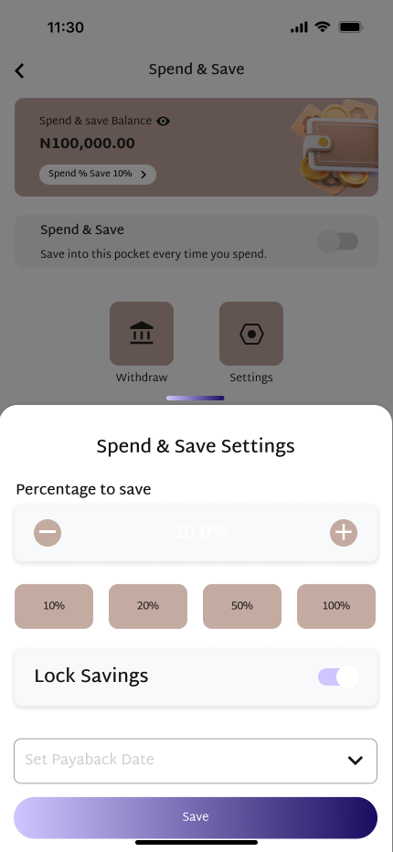 Spend and Save