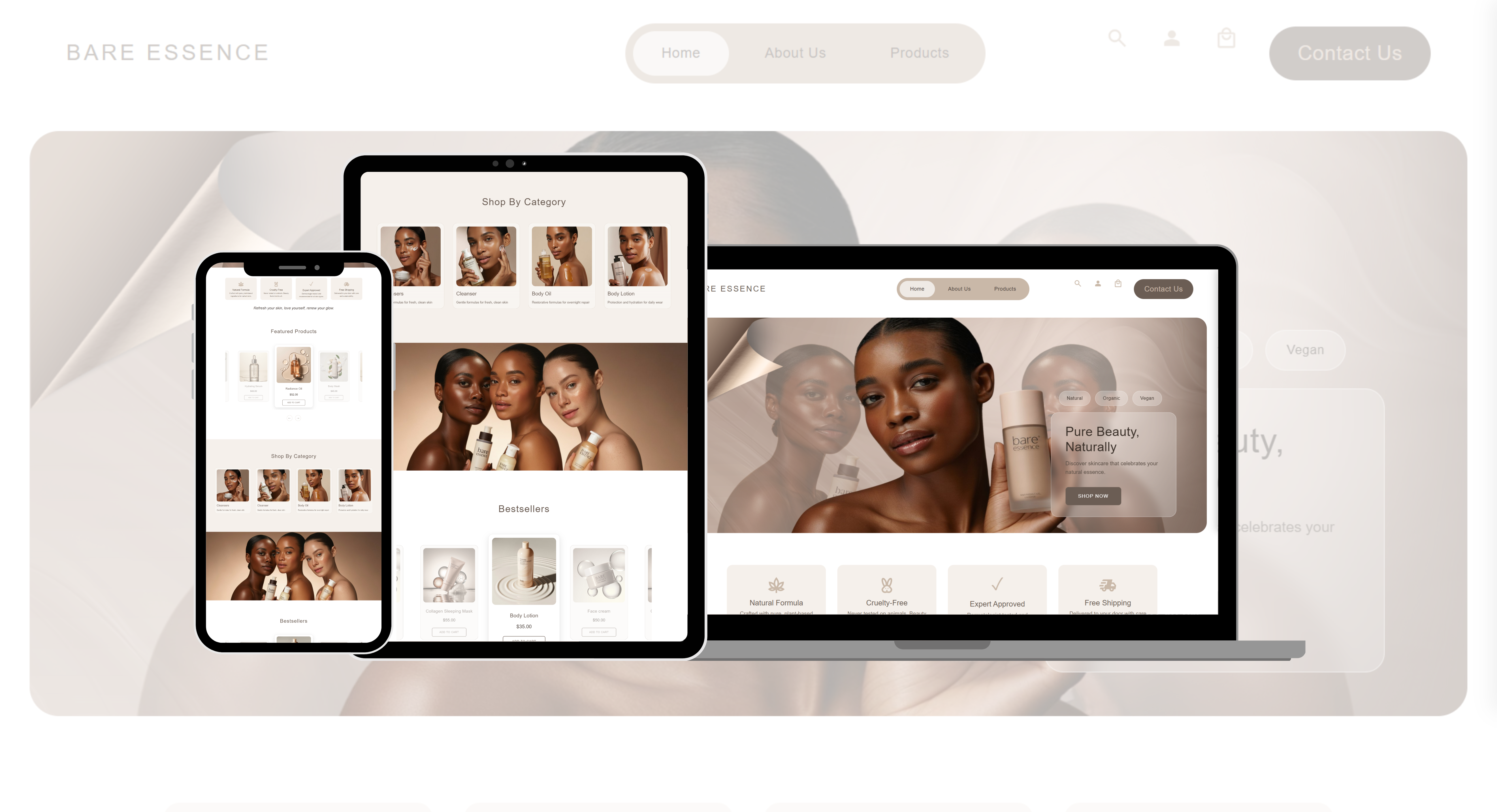 Bare Essence Website