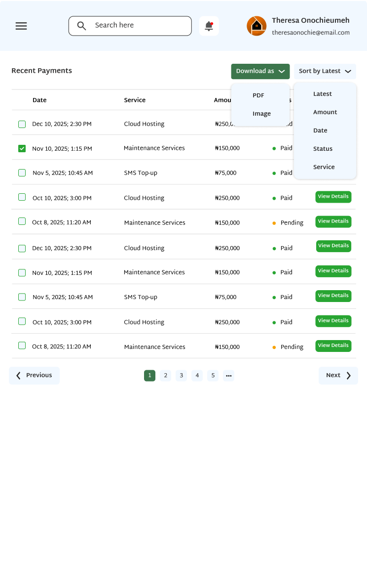 Transactions and Notifications