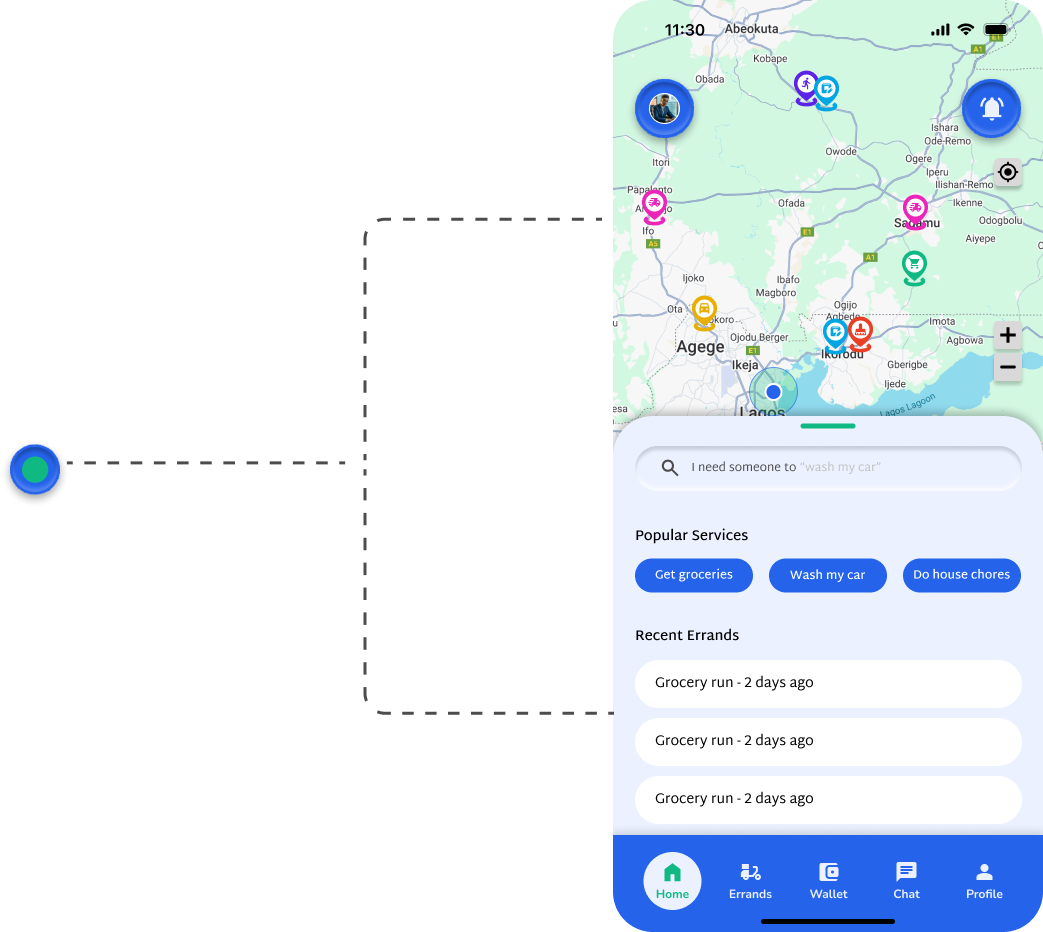 Map-based discovery